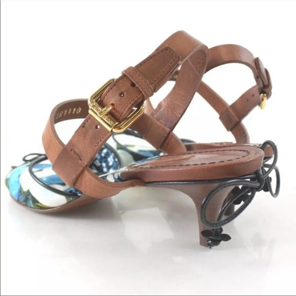 **Rare** Louis Vuitton Floral Kitten Heels - Picture 3 of 7